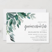 Abondant feuillage | Quinceanera Invitation (Devant)