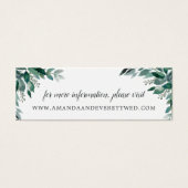 Abondante Foliage Mariage Cartes de site Web | Min (Devant)