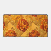 Abondantes Fleurs Orange Doré Art Déco (Recto)