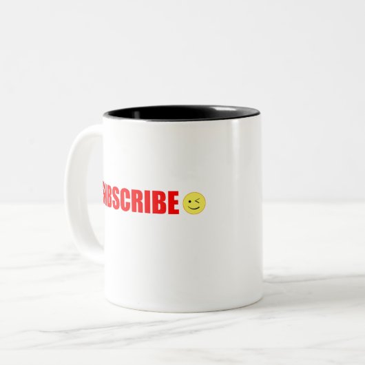 Abonneer u op Mok met tweetone koffie (Voorkant links)