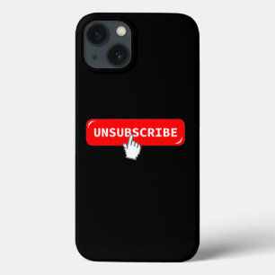 Abonnement op Button opzeggen - Funny iPhone Case