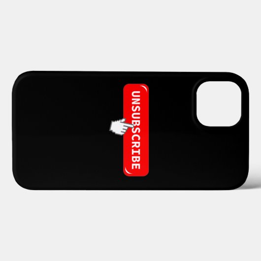 Abonnement op Button opzeggen - Funny iPhone Case (Achterkant (horizontaal))