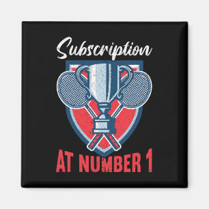 Abonnement op nummer 1 Funny Badminton 2 Magneet