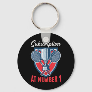 Abonnement op nummer 1 Funny Badminton 2 Sleutelhanger