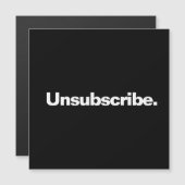 Abonnement opzeggen één woord wit tekst minimalism (Voorkant / Achterkant)