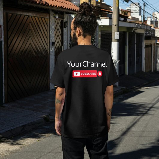 Abonneren YouTube Kanaal Naam Custom T-Shirt