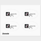 abonnez-vous à mon autocollant de canal Tiktok (Feuille)