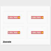 Abonnez-vous Sticker rectangulaire (Feuille)