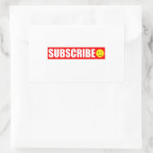 Abonnez-vous Sticker rectangulaire (Sac)