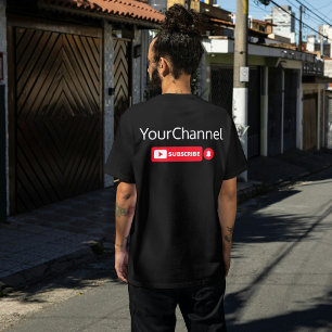 Abonnez-vous Youtube Nom de la chaîne T-shirt pers