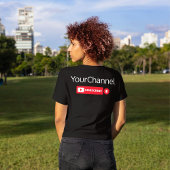 Abonnez-vous Youtube Nom de la chaîne T-shirt pers