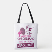Aboration On Demand and without apology Draagtas (Achterkant)