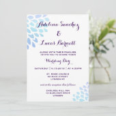 Abordable, élégant Faire-part de mariage Hydrangea (Debout devant)