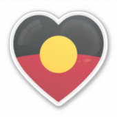 Aborigin Love Flag Sticker (Voorkant)