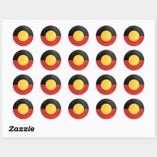 Aborigin Ronde pictogramvlag Sticker