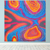 Aboriginal Abstract Art Vol 03 Canvas Afdruk (Insitu (Houten vloer))