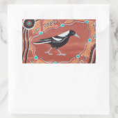 Aboriginal Art Magpie Dreaming Stickers (Tas)