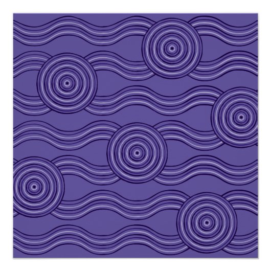 Aboriginal art melaleuca perfect poster (Voorkant)