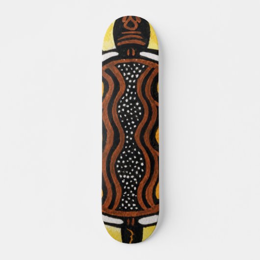 Aboriginal Art Painting Skateboard (Voorkant)