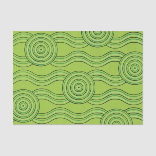 Aboriginal Art Rainforest Tissuepapier (Voorkant)