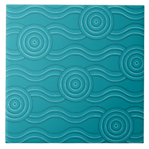 Aboriginal art reef tegeltje
