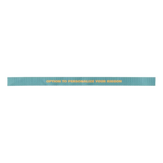 Aboriginal art style wrapping ribbon blue lint (Voorkant)
