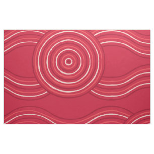 Aboriginal Art Waratah Stof
