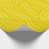 Aboriginal Art Wattle Cadeaupapier (Hoek)