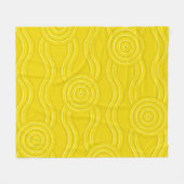 Aboriginal art wattle fleece deken (Voorkant (Horizontaal))
