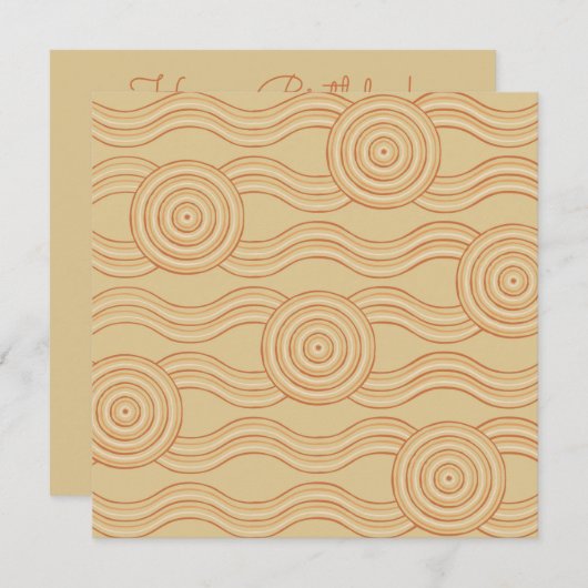 Aboriginal art zandsteen kaart (Voorkant / Achterkant)