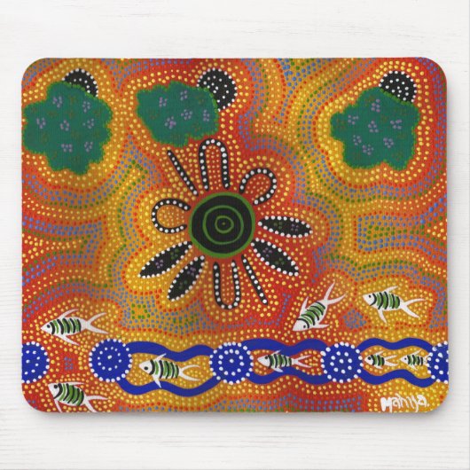 Aboriginal Artwork Muismat (Voorkant)