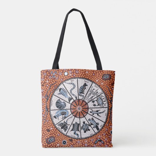 Aboriginal Astrology Canvas tas (Achterkant)