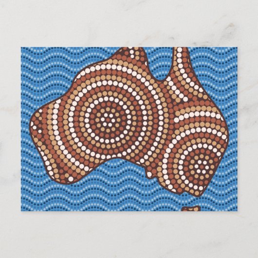 Aboriginal Australia Punt schilderen Briefkaart (Voorkant)