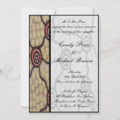 Aboriginal bruiloft uitnodiging Eora (Voorkant)