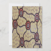 Aboriginal bruiloft uitnodiging Eora (Achterkant)