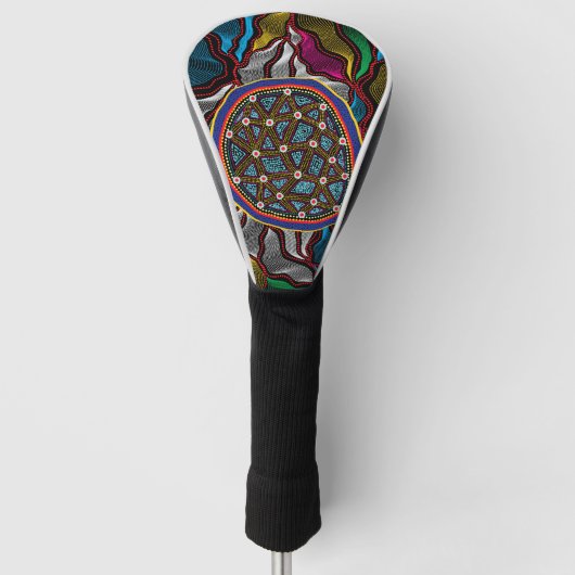 Aboriginal Design-15 Golf Head Hoesje Golfheadcover (Voorkant)
