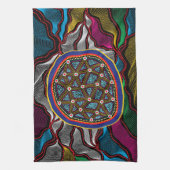 Aboriginal Design-15 Kitchen Towels Theedoek (Verticaal)