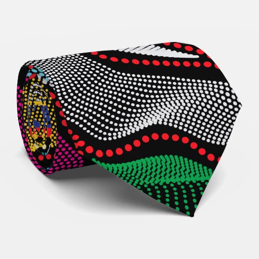 Aboriginal Design-15 Stropdas (Opgerold)