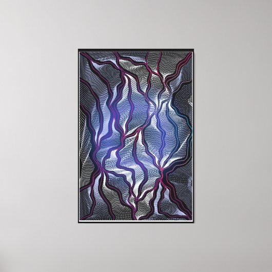 Aboriginal Design-16 uitgerekte canvas afdrukken (Voorkant)