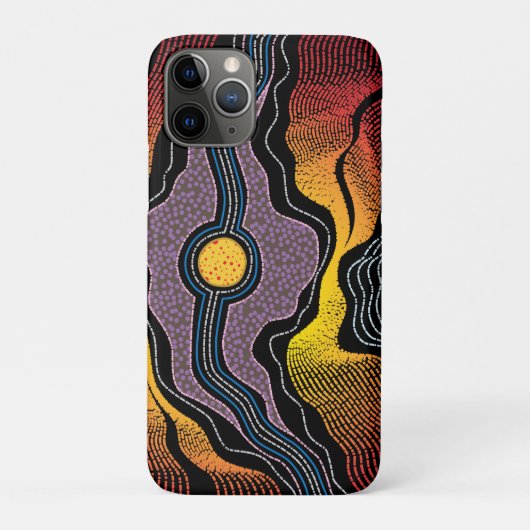 Aboriginal Design-1 iPhone/iPad case (Achterkant)