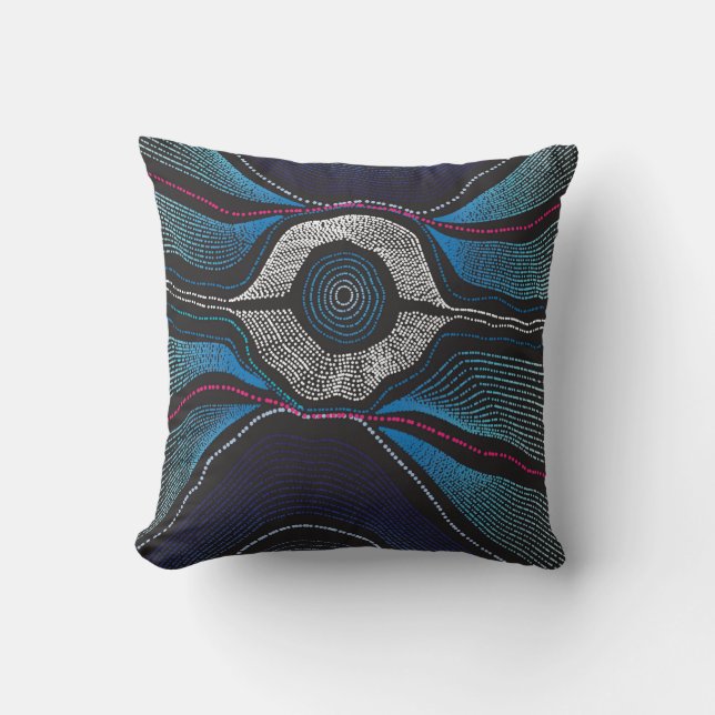 Aboriginal Design-3-Sierkussen Kussen (Voorkant)
