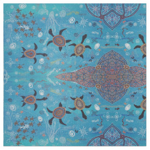 Aboriginal design fabric omzetten in dromen stof