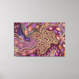 Aboriginal Dot Art Canvas Afdruk