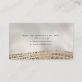 Aboriginal Dot Art style Golden textuur op parels Visitekaartje (Achterkant)