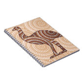 Aboriginal emu stit schilderij notitieboek (Rechterzijde)