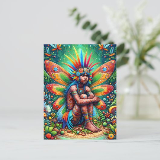 aboriginal fee briefkaart (Staand voorkant)