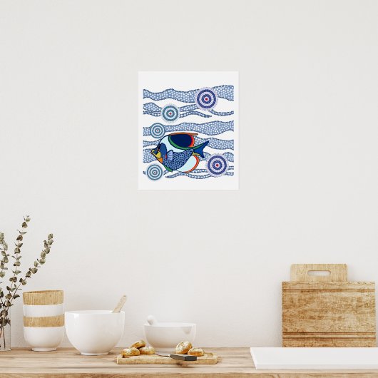 Aboriginal Fish Poster (Keuken)