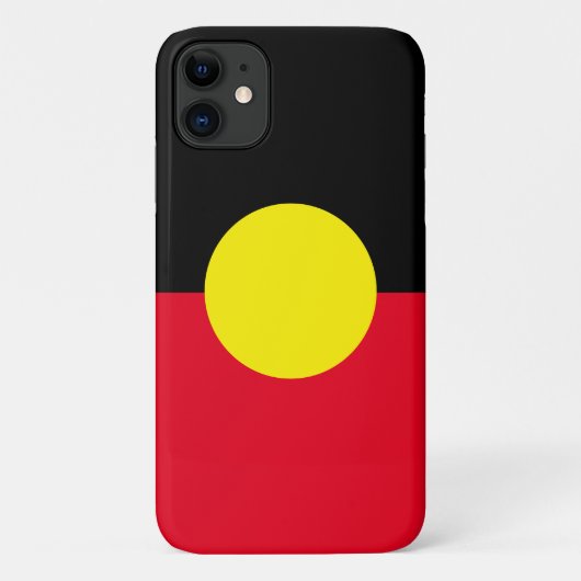 Aboriginal flag phone case (Achterkant)