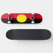 Aboriginal flag schaats board skateboard (Horizontaal)