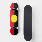 Aboriginal flag schaats board skateboard (Voorkant)